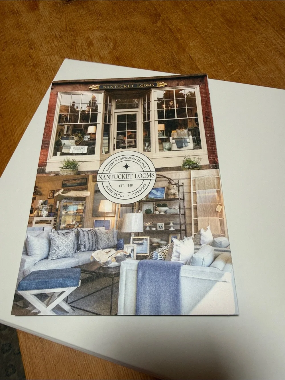 Nantucket Looms neutral blue